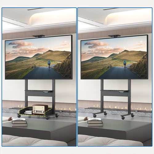 DQ Wall Support Elektrische TV Standaard Zelos Zwart