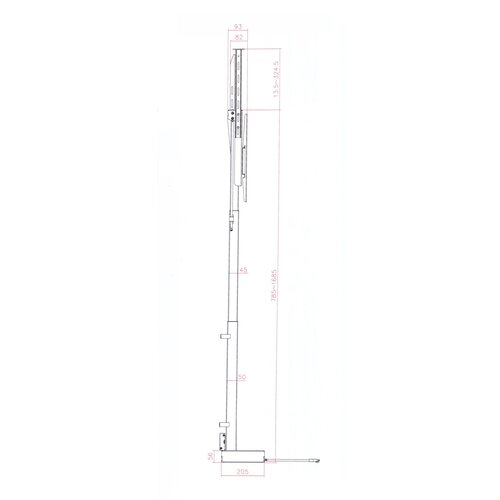 MyWall TV Lift een kast op vloer of aan plafond HP 66-3 L