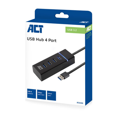 ACT 4 Poort USB 3.2 Gen. 1 Hub