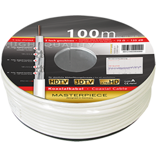 KEM Coax Kabel op Rol 100 m - KHC135-100 R