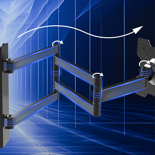 DQ Wall Support TV Beugel Rotate XL 108,5 cm - Zwart