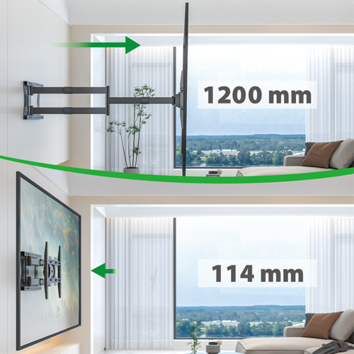 XTRARM TV Beugel Ferrom 120 cm Rotate 400