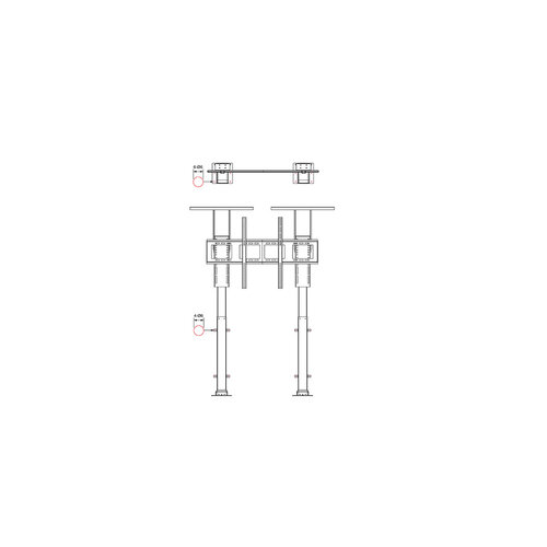 Multibrackets Motorized TV Lift Duo X-Large