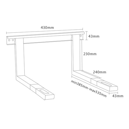 MyWall Magentron Wandbeugel Zwart MyWall Magentron Wandbeugel Zwart