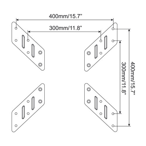 MyWall VESA Adapter H 17 BL MyWall VESA Adapter H 17 BL