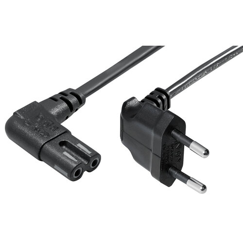 KEM Stroomkabel haakse CEE 7/16 -  haakse C7 - 10 meter