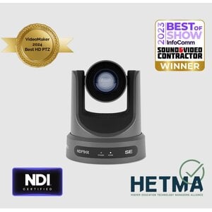 PTZOptics 20X Move SE Full HD - AI Tracking Camera Grey