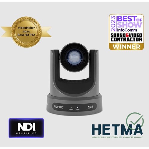 PTZOptics 20X Move SE Full HD - AI Tracking Camera Grey