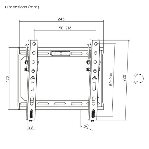 MyWall Vaste TV Beugel HEG 2 L (17 t/m 43 inch)