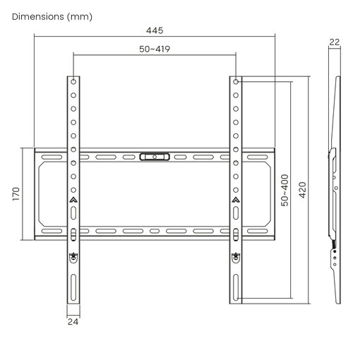 MyWall Vaste TV Beugel HEG 3 L (32 t/m 75 inch)