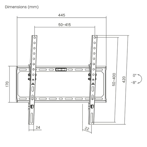 MyWall Vaste TV Beugel HEG 4 L (32 t/m 75 inch)