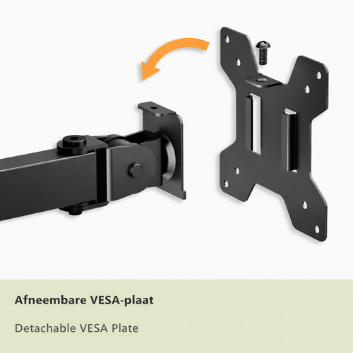 MyWall Monitor + Laptop arm HEG 8 L