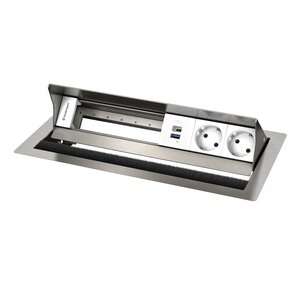 Kindermann 6-voudig 2x Stroom, 1x USB lader (A+C) VA