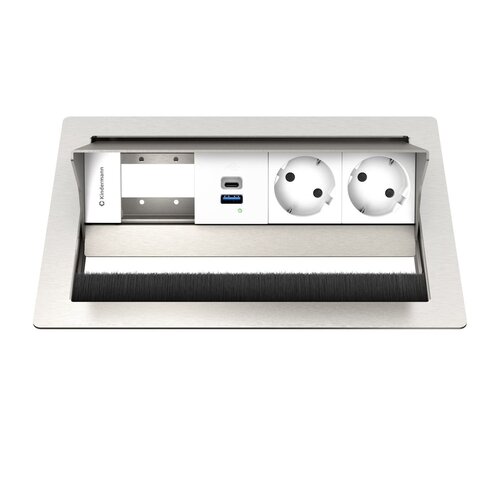 Kindermann CablePort Standard² - 4-voudig 2x Stroom, 1x USB lader (A+C) VA