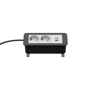 Kindermann CP Office Desk 3V 2x Stroom + USB lader