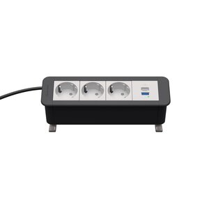 Kindermann CP Office Desk 4V 3x Stroom + USB lader