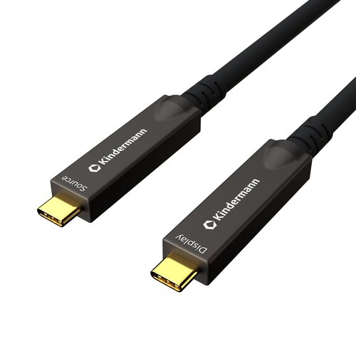 Kindermann USB-C AOC Full Feature Kabel- 12 meter