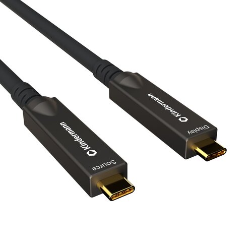 Kindermann USB-C AOC Full Feature Kabel- 12 meter