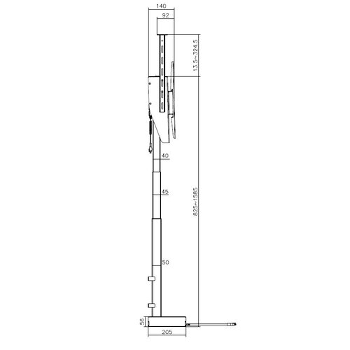 MyWall Draaibare TV Lift HP 67-1 L