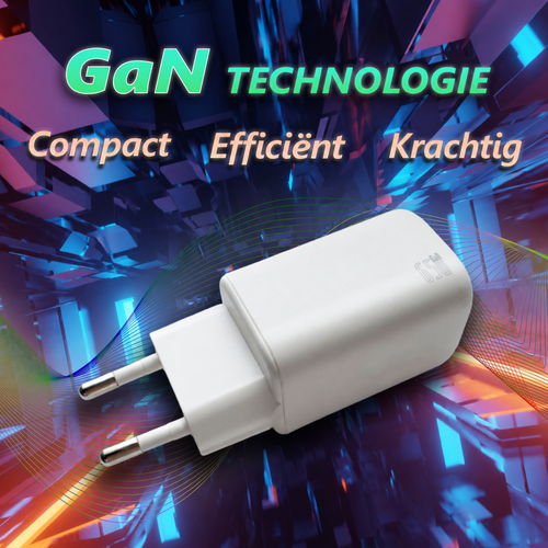 MaxTrack USB Snellader GaN 65W MaxTrack USB Snellader GaN 65W