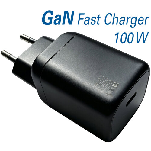 MaxTrack GaN USB-C snellader 100W – compact met Power Delivery en PPS - Zwart MaxTrack GaN USB-C snellader 100W – compact met Power Delivery en PPS - Zwart