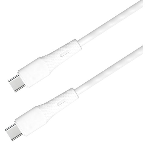 MaxTrack USB-C naar USB-C kabel 60W – 0,5 meter - Wit