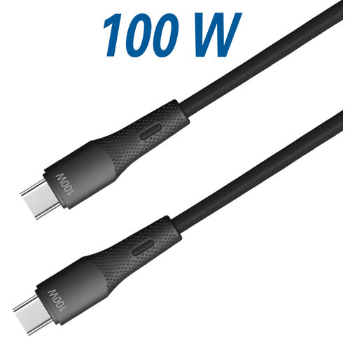 MaxTrack USB-C naar USB-C Kabel 100W met E-Marker – Soft-Touch Siliconen 1.0 meter MaxTrack USB-C naar USB-C Kabel 100W met E-Marker – Soft-Touch Siliconen 1.0 meter