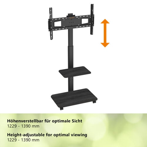 MyWall Verrijdbare TV Standaard 32-75″ In Hoogte Verstelbaar – myWall HP 129 L