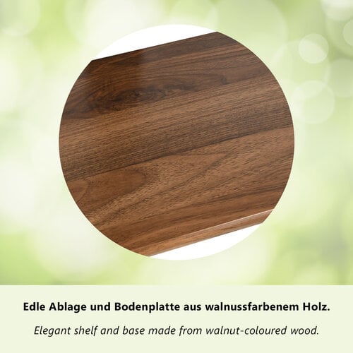MyWall Verrijdbare TV Standaard 32-75″ Verstelbaar – Walnoot – myWall HP 130 L