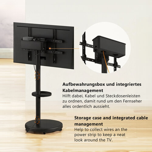 MyWall Verrijdbare TV Standaard 37-86″ Verstelbaar & Draaibaar – HP 91 L MyWall Verrijdbare TV Standaard 37-86″ Verstelbaar & Draaibaar – HP 91 L