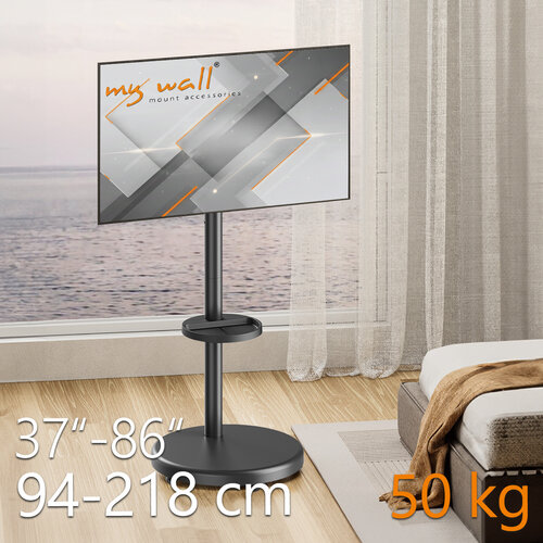 MyWall Verrijdbare TV Standaard 37-86″ Verstelbaar & Draaibaar – HP 91 L MyWall Verrijdbare TV Standaard 37-86″ Verstelbaar & Draaibaar – HP 91 L