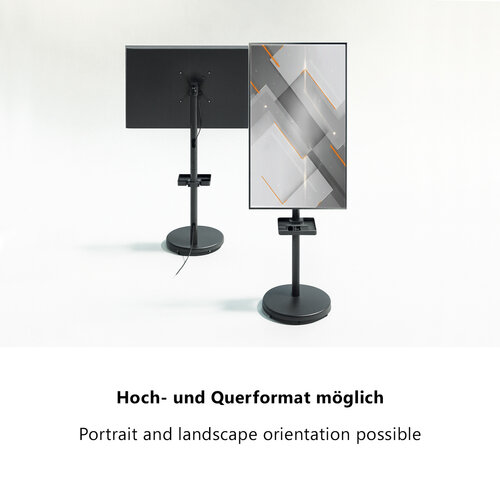 MyWall Verrijdbare TV Standaard 17-43″ Draaibaar & Verstelbaar – HP 90 L