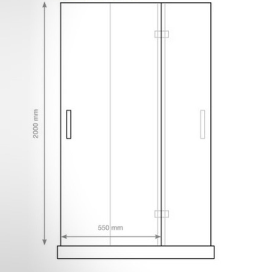 Nisdeur P&L Design Klapdeur 200X110Cm 8Mm