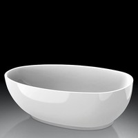 Ligbad Vrijstaand Bomber 180X90X58Cm Wit