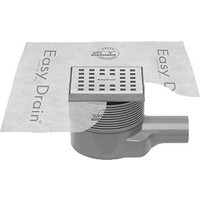 Douche Put Easy Drain Aqua M. Zijuitlaat 10X10Cm Rvs