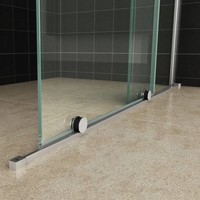 Verleng-Inloopdouche 100X200 Cm Op Rail 10Mm Nano Glas