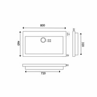 Wastafel Hardsteen 60, 80,100,120 Cm (0,1 Of 2 Kraangaten)