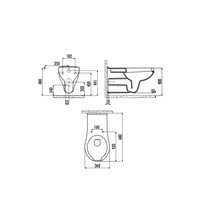 Hangtoilet Mindervaliden Keramiek 40X36 Cm Wit