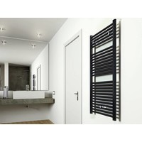 Sierradiator Heka Midden Onder Aansluiting Mat- Zwart 118,5X60 Cm