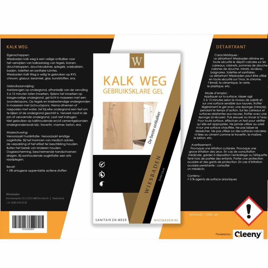 Kalk Weg Gel (1000 ml)