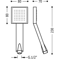 Barras Y Ducha Antikalk douche LOFT 134612