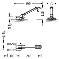 Tempotres Pedaalkraan Menger 112370