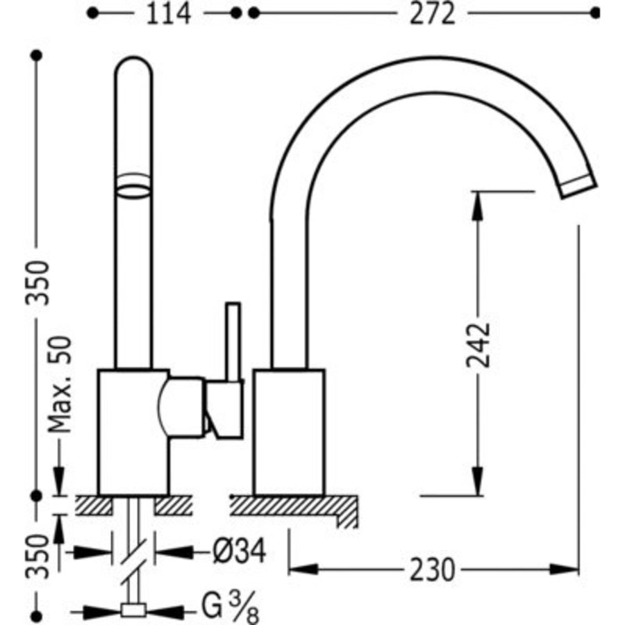 Top Keukenkraan MAX‑TRES 162442