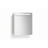 Spiegelkast 60Cm Tl Verlichting &amp; Stopcontact Hoogglans Antraciet