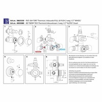 Inbouw-Regendoucheset ORE-M-300  30 cm RVS-304