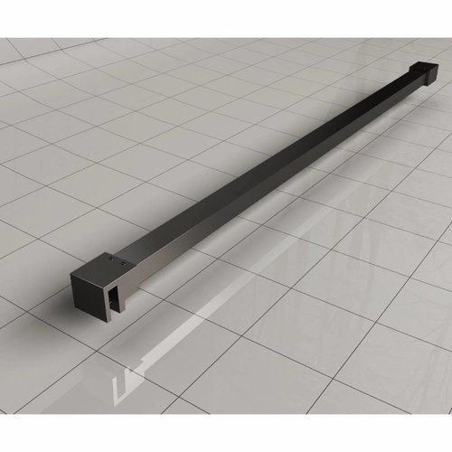 Wiesbaden Slim profielset+stabilisatiestang 120cm matzwart 