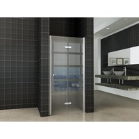 Wiesbaden vouwbare nisdeur 900x2020 rechts 8mm NANO glas