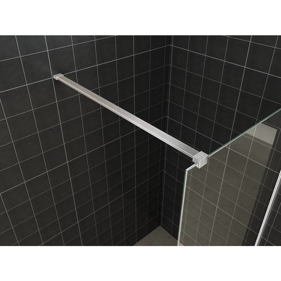 Wiesbaden inloopdouche + RVS profiel 1200x2000 10mm NANO glas