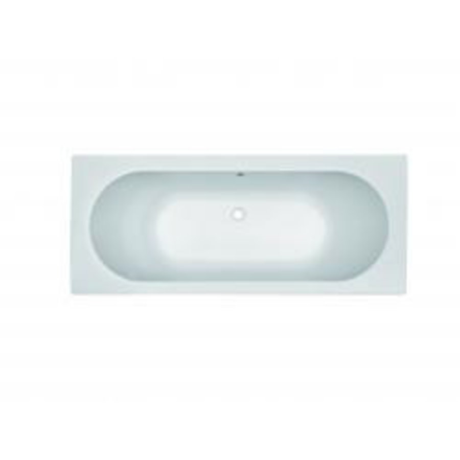 Ligbad Wiesbaden Portus RD Inbouw 170x70x43 cm Glans Wit