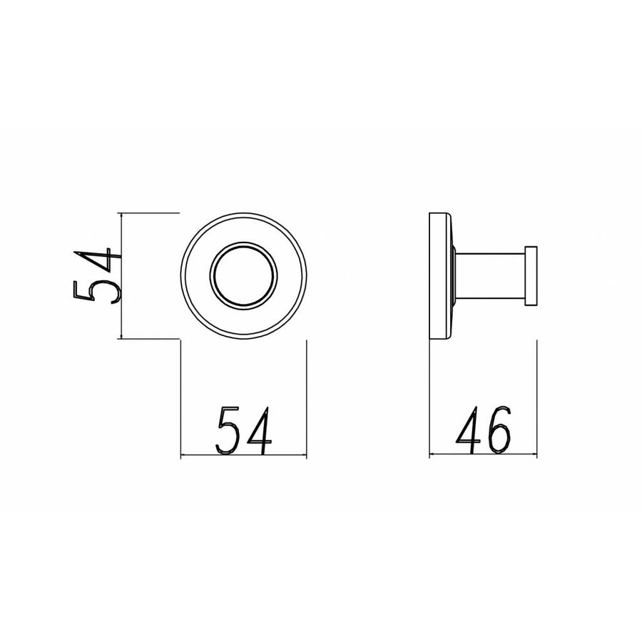 Wiesbaden 304-enkele jashaak RVS